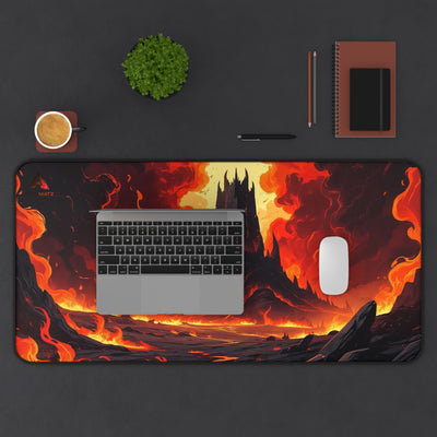ApexMatz Infernal Realm Gaming Deskmat - Large Lava Landscape Mouse Pad