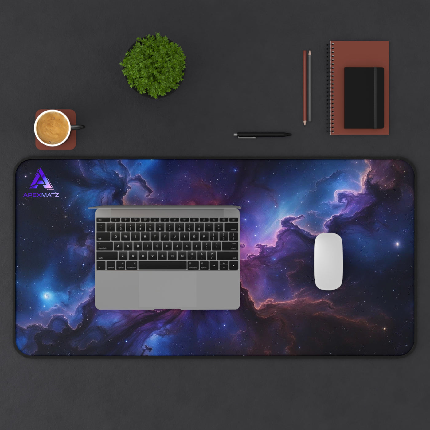ApexMatz Cosmic Cloud Gaming Deskmat - Large Nebula Mouse Pad