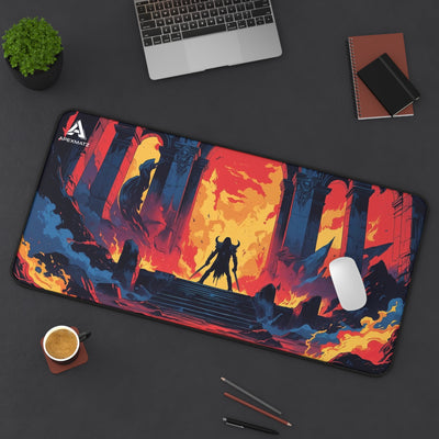 ApexMatz Fiery Dominion Gaming Deskmat - Large Fiery Hellscape Mouse Pad