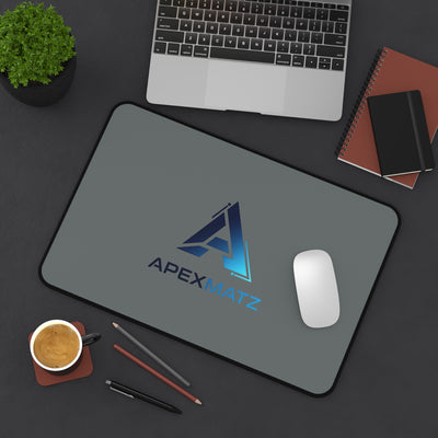ApexMatz Pro Series Gun Metal Gray Gaming Deskmat - Minimalist Performance Mouse Pad