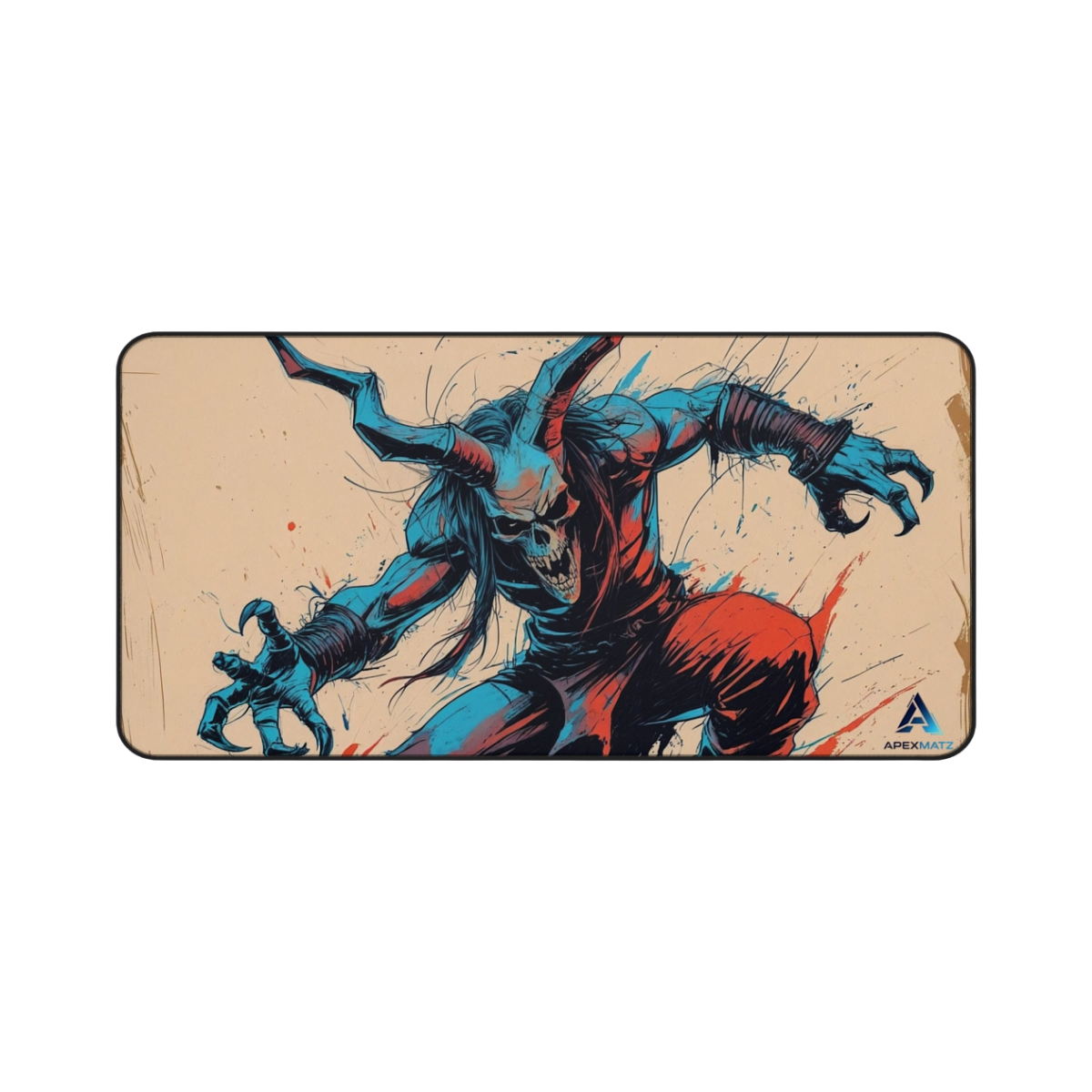 ApexMatz Berserker Demon Gaming Deskmat - Large Horned Demon Mouse Pad
