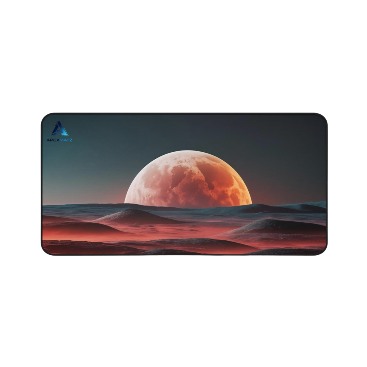 ApexMatz Blood Moon Gaming Deskmat - Large Lunar Mouse Pad