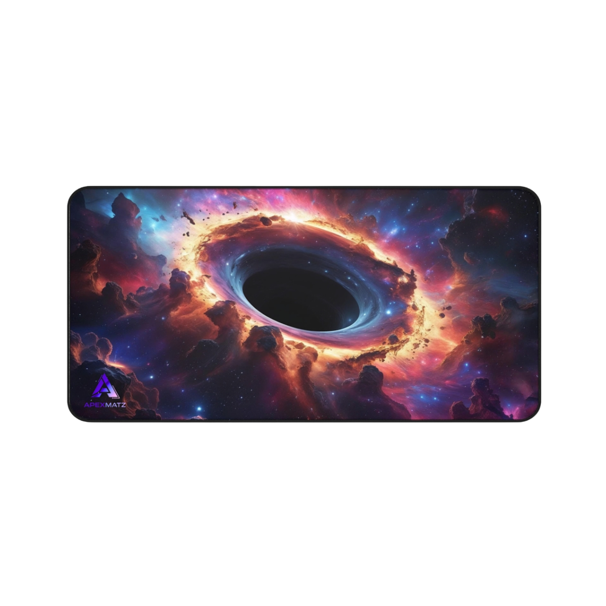 ApexMatz Stellar Creation Gaming Deskmat - Large Black Hole Mouse Pad